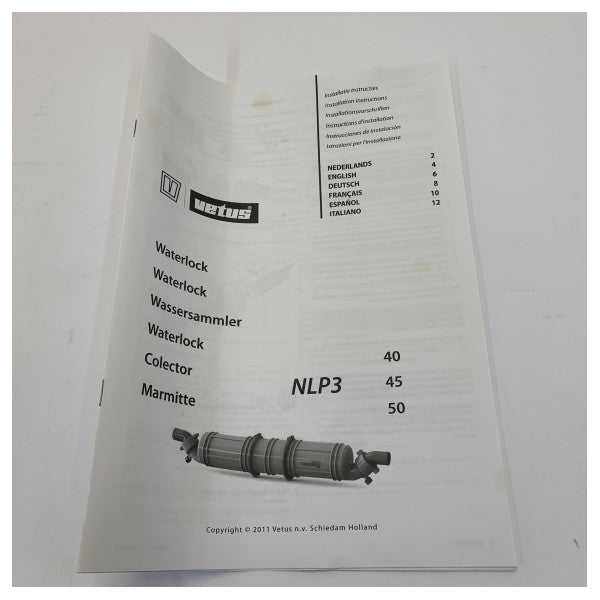 Vetus Waterlock/Exhaust Silencer NLP345 