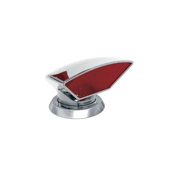 Entrada de aire VETUS DONALD, 75 mm, acero inoxidable 316, interior rojo 
