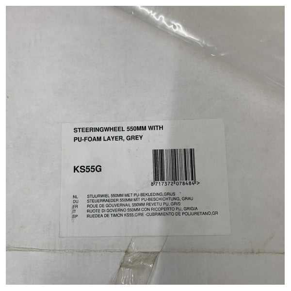 VETUS ratbåd 550 mm - 21inch med PU-skumlag grå 