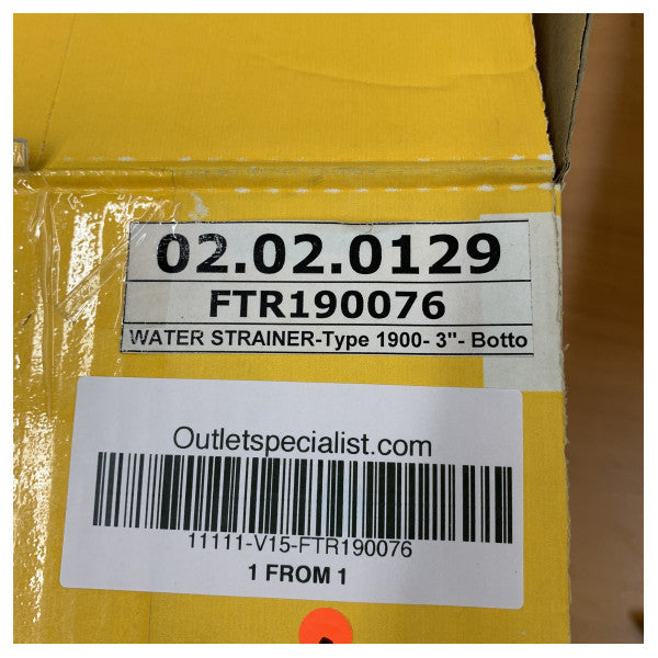 Vetus FTR190076 Coolant filter G3 for 76mm hose 820LPM 