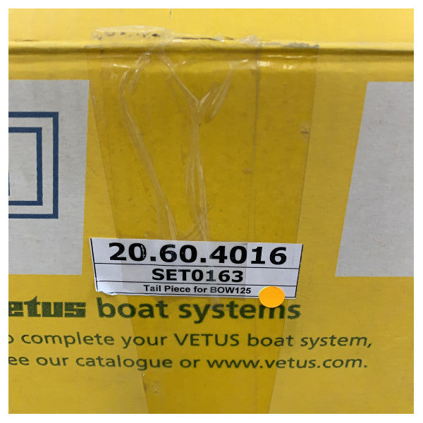 Vetus SET0163 końcówka tunelu z kompletem do BOW125 