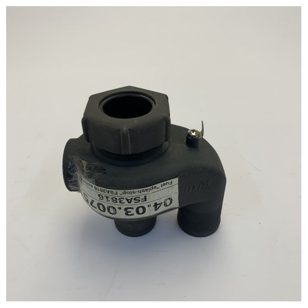Vetus FSA3816 drivstoffoverløp type FSA lokk/slange 38 mm ventil 16 mm 