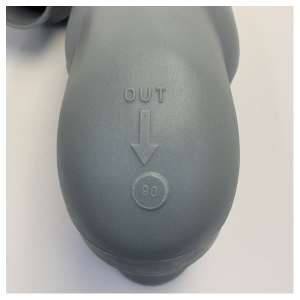 Vetus LT9090 codo de cuello de cisne tipo LT entrada/salida 90 mm 