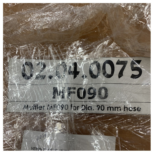 Vetus MF090 Silenciador tipo MF 90 mm Para embarcações rápidas 