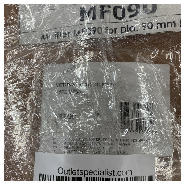 Vetus MF090 Silenciador tipo MF 90 mm Para embarcações rápidas 