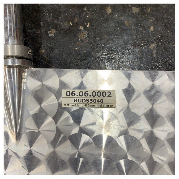Vetus RUDS5040 roderblad i rostfritt stål L500 mm 