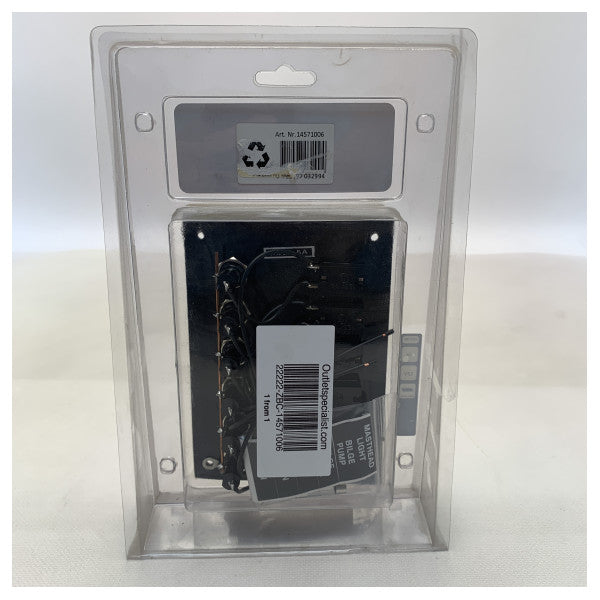 Talamex 6 -Funzjoni Electric 12V Switch Panel bil-Fjus - 14571006