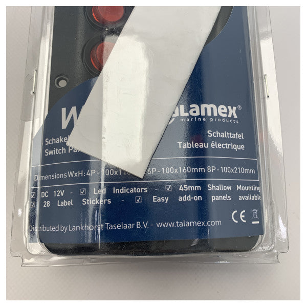 Talamex Wave battery switch panel 6-function 12V - 14576011