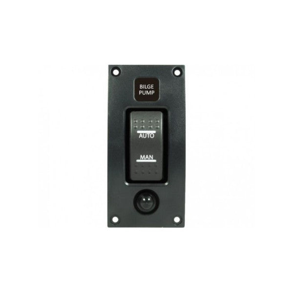 Talamex curved bilgepump switch panel black on-off-auto 14576027