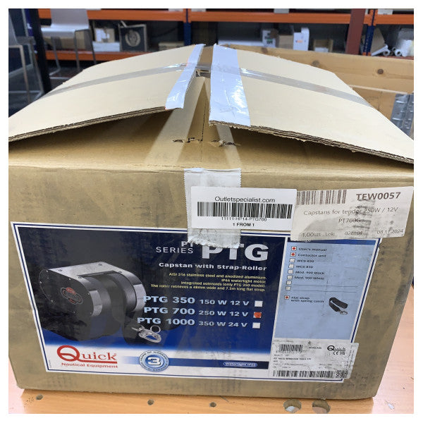 Γρήγορο ηλεκτρικό βαρούλκο σκάφους PT700G 250W 12V με κάπσταν / βιντζιέρα 