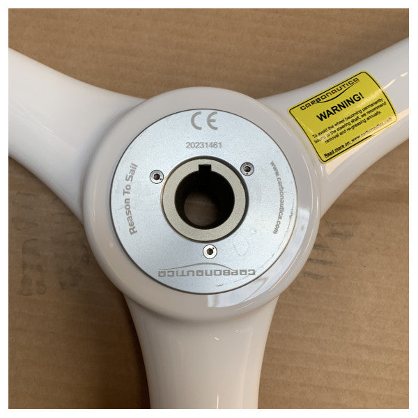 Volante Carbonautica 1100 mm in vetroresina bianco