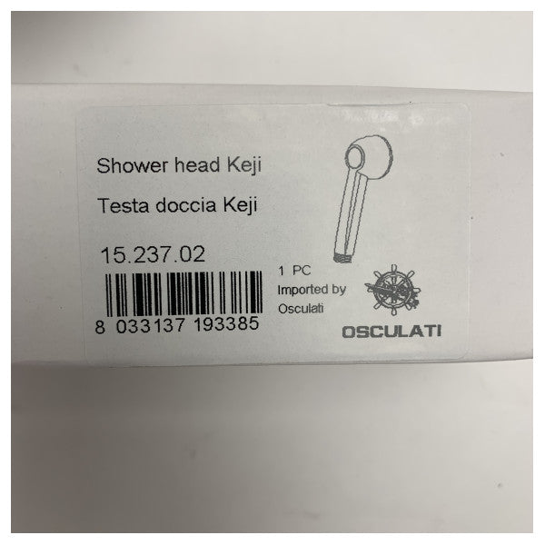 Душова кабіна з нержавіючої сталі Osculati Marine зі змішувачем і шлангом ПВХ 2,5 м для катерів і яхт