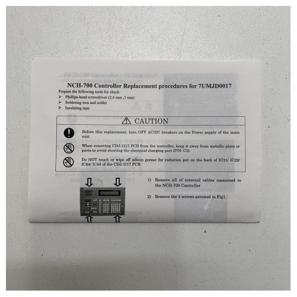 Слушалка JRC 7UMJD0017 за JSS-710/720