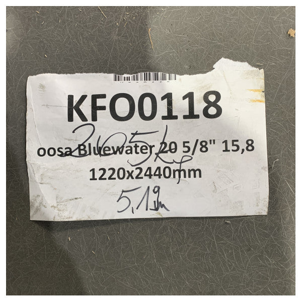 Coosa Bluewater 20 marine kompositplade 5/8\" (15,88 mm) 2440 x 1220 cm 