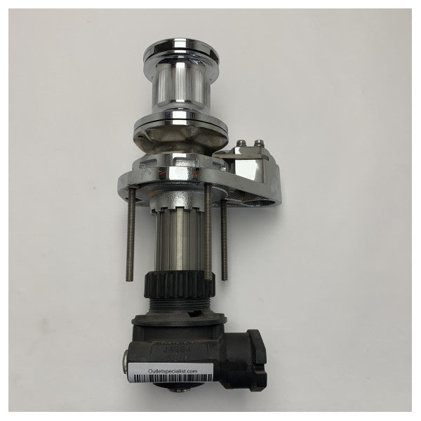 Maxwell 1500 windlass deck unit with capstan stainless steel