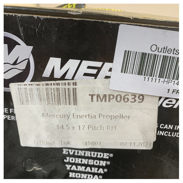 Mercury 8M0151235 Elica marina in acciaio inox Enertia 14.5x17 RH 