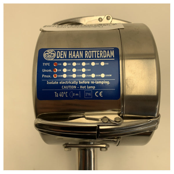 DHR 150CB-LED 12V 100W stainless steel search light manu 