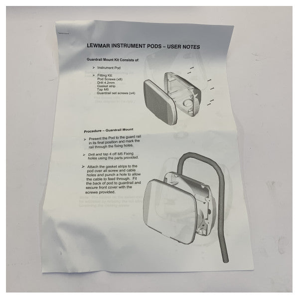 Lewmar 拡張コンパクト計器用 NavPod 304mm 12インチ - 89400218 