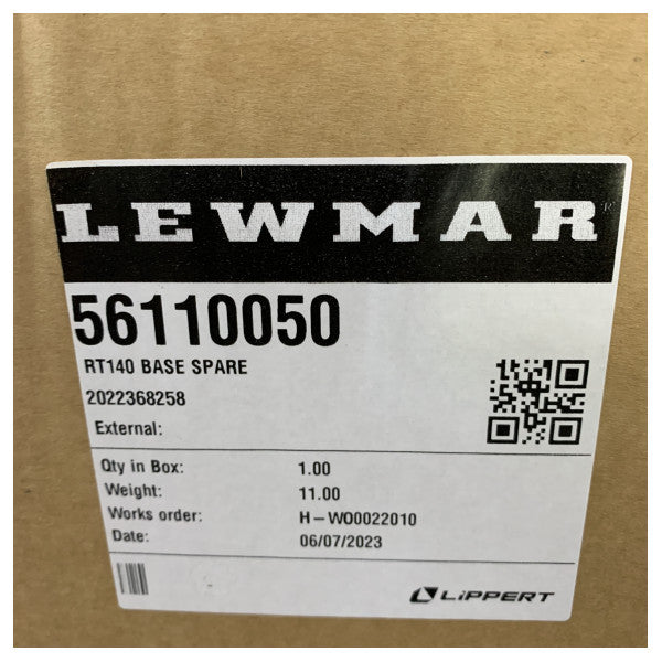 Lewmar RT140 uttrekkbar baugpropell-base reservedeksel - 56110050 