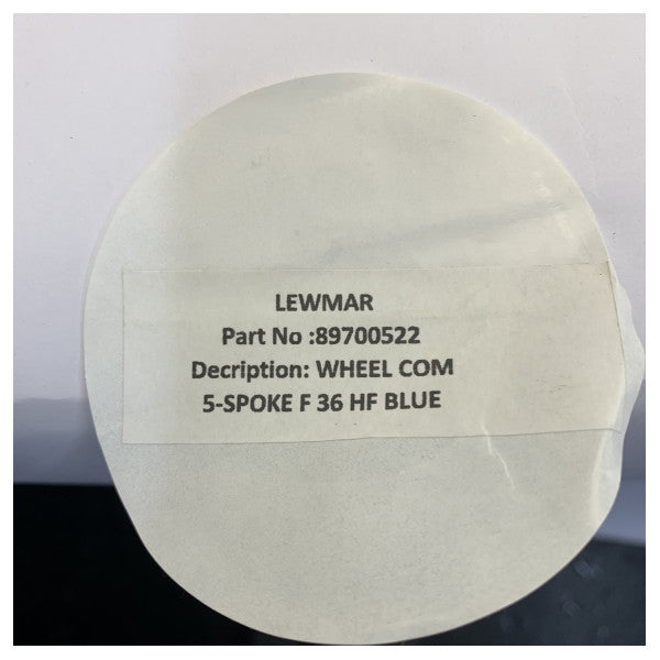 Lewmar 5-лъчен Commodore Yacht Steering Wheel син - 89700522 