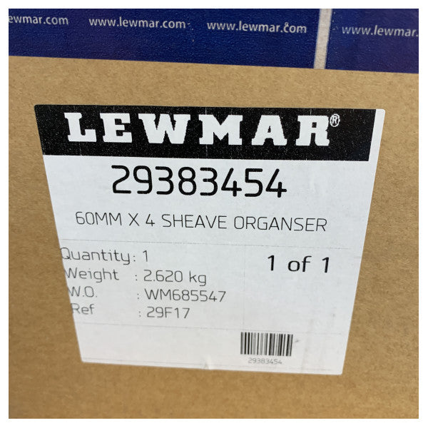 Lewmar Οδηγός καταστρώματος 60 mm με 4 τροχαλίες - Υψηλής χωρητικότητας - 29383454 