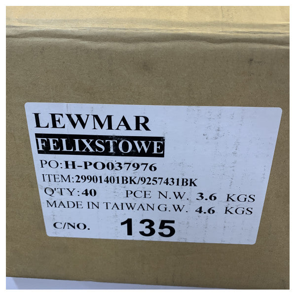 Lewmar 40mm Ιμάντας βαρέως τύπου για τροχαλία σύρματος, μαύρο ανοξείδωτο ατσάλι - 29901401BK 