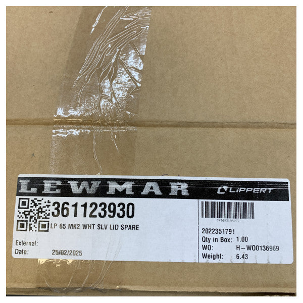 Lewmar Size 65 MK2 lavprofil-luge - sølvfarvet ramme - 361123930 
