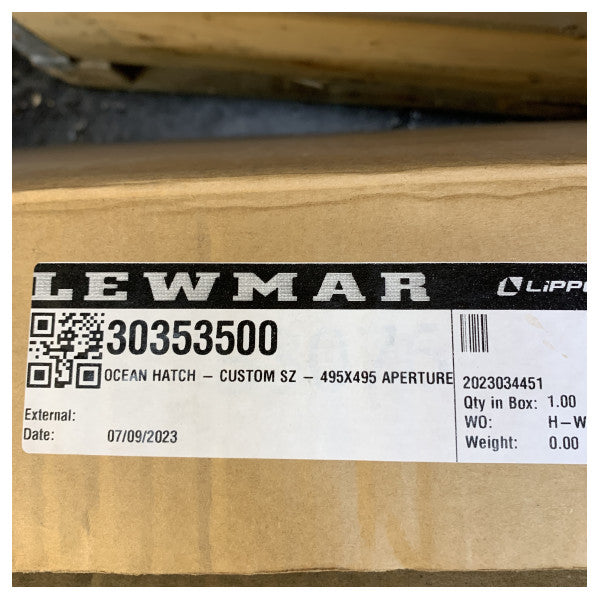 Lewmar Ocean 495 x 495 mm alumiininen kansiluukku - 30353500 