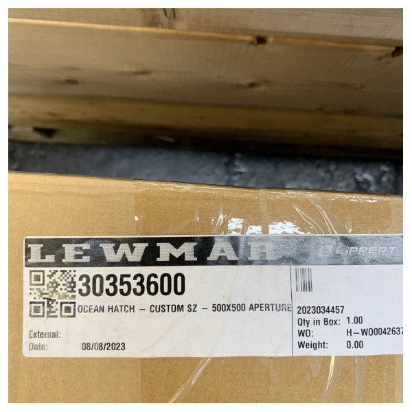 Lewmar Ocean 500 x 500 mm Alüminyum Açılır Güverte Erişim Kapak - 30353600 