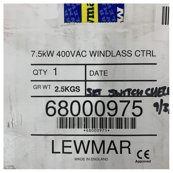 Lewmar AC Irgat Kontrol Kutusu 400V 7.5kW Deniz Elektrik Kutusu - 68000975 