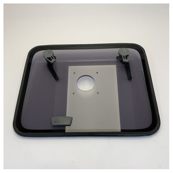 Lewmar LP 54 MK2 低プロファイルハッチリッド アクリル グレー（通気孔付き） - 361060099 