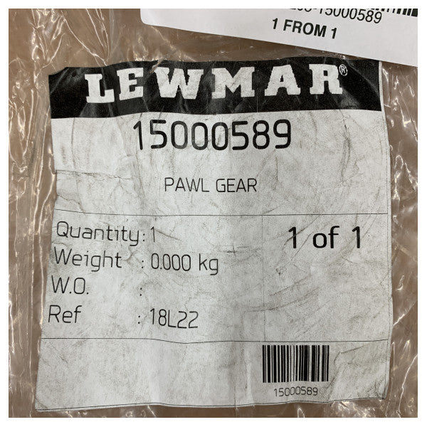 Lewmar 15000589 Koło zapadkowe - Część zamienna do kabestanu jachtowego 