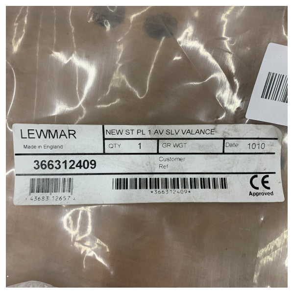 Lewmar Standard Portlight Size 1 Silver Valance Trim Frame - 366312409