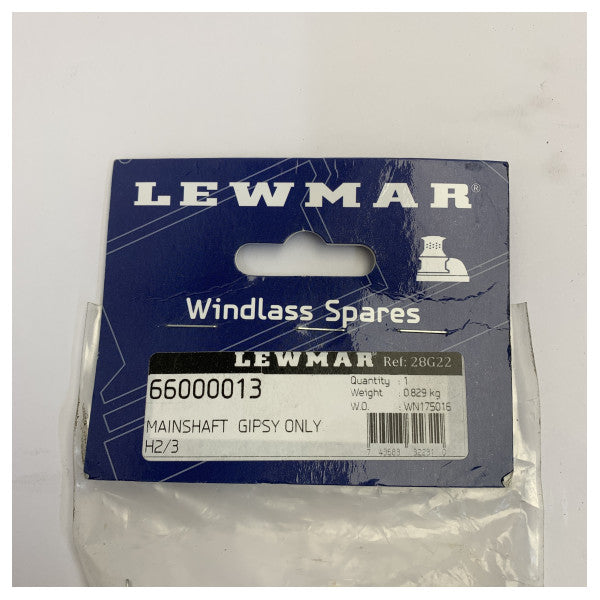 Lewmar H2/H3 Mainshaft tal-windlass għal Gypsy Only Windlasses - 66000013 