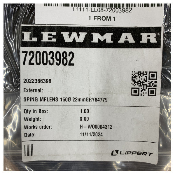 عدسة نافذة فتحة بديلة Lewmar M-Flange 150 مم - 22 مم - 72003982 