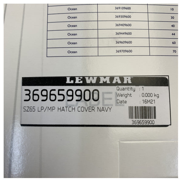 Lewmar Κάλυμμα καταπακτής Size 65 Low- and Medium Profile - Ναυτικό μπλε - 369659900 