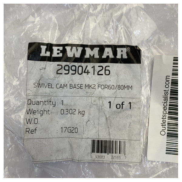 Lewmar 29904126 Podstawa obrotowego knagi typu cam MK2 do bloczków 60/80 mm 