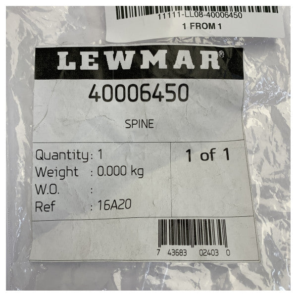 Lewmar 40006450 Σύνδεσμος Spine Marine Υλικό για Γιοτ 