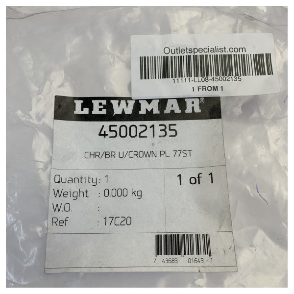 Lewmar 45002135 77ST Βίντσα κάτω από την πλάκα κορώνας Chrome/Bronze160326 