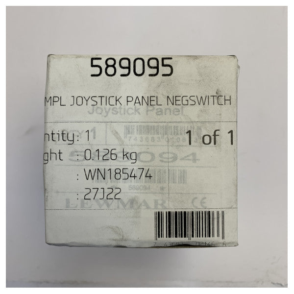 Lewmar 589095 Enkel joystickkontrollpanel för thruster Negswitch 
