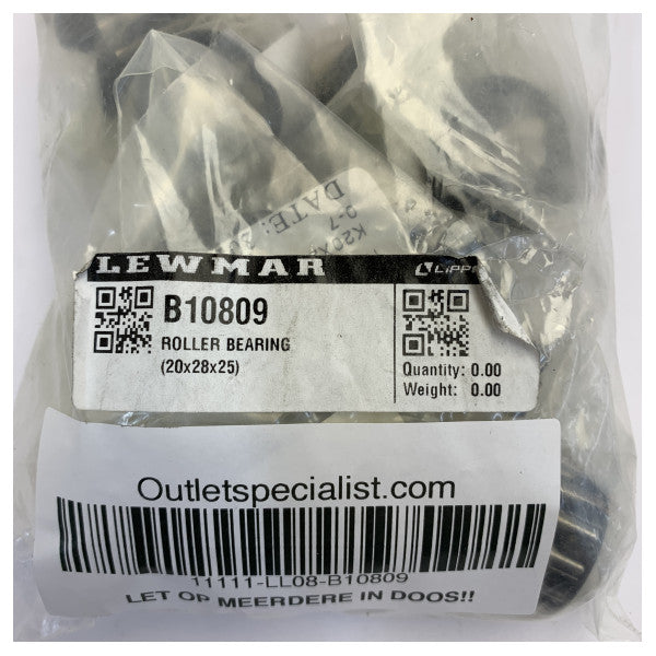 Lewmar B10809 ρουλεμάν κυλίνδρου 20x28x25mm 