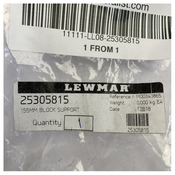 Lewmar 25305815 155mm Block Support 