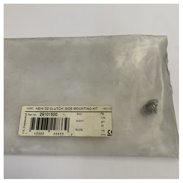 Lewmar 29101500 D2 Kit πλευρικής τοποθέτησης σχοινιού clutch 