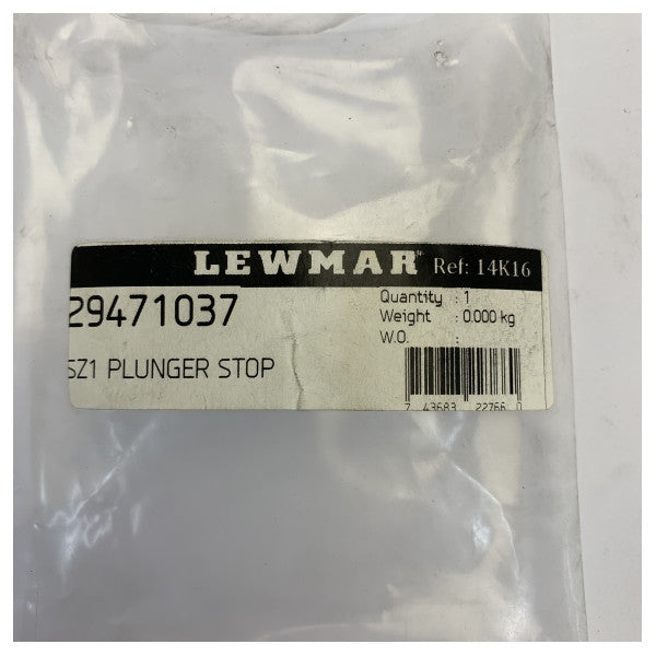 Lewmar 29471037 SZ1 στοπ εμβόλου για T-Track 