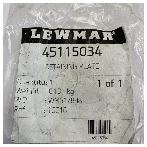 Lewmar 45115034 Piastra di ritenuta 160326 
