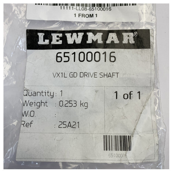 عمود القيادة Lewmar 65100016 VX1L GD للونش البحري 