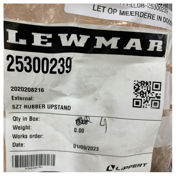 Lewmar 25300239 SZ7 гумовий виступ 