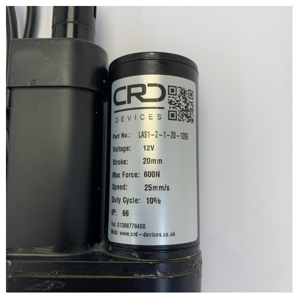 Lewmar B18399 12V elektrisk lineær aktuator -600N kraft 135mm slaglængde 