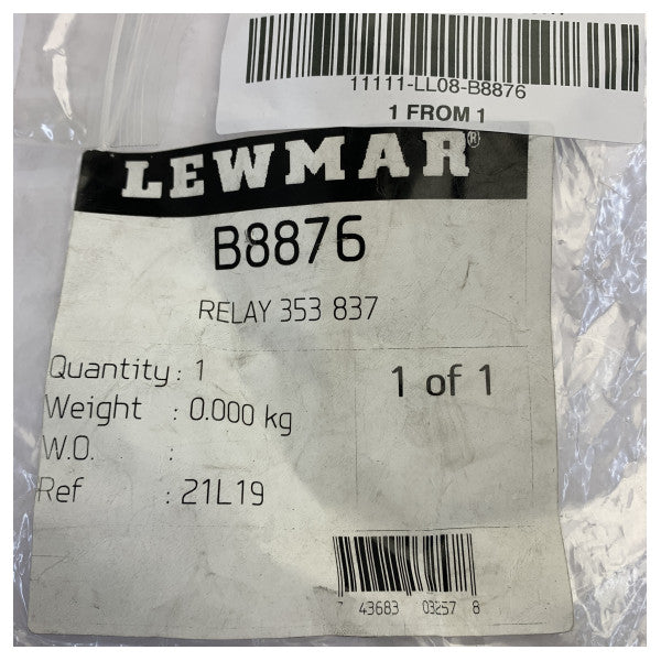 Lewmar B8876 353 837 Морско електрическо реле Omron 