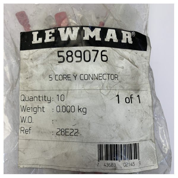 Lewmar 5-Core Y-Connector Marine Electrical Splitter Cable - 589076